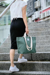 Victoria Tote 202 Amsterdam Green | Tote & Shoulder Bag